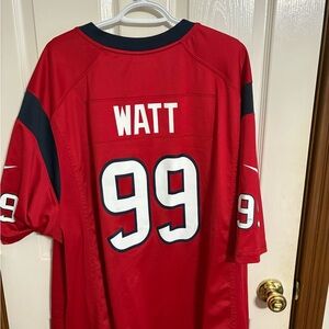 JJ WATT - Texans Nike Red and Black Men's Jersey